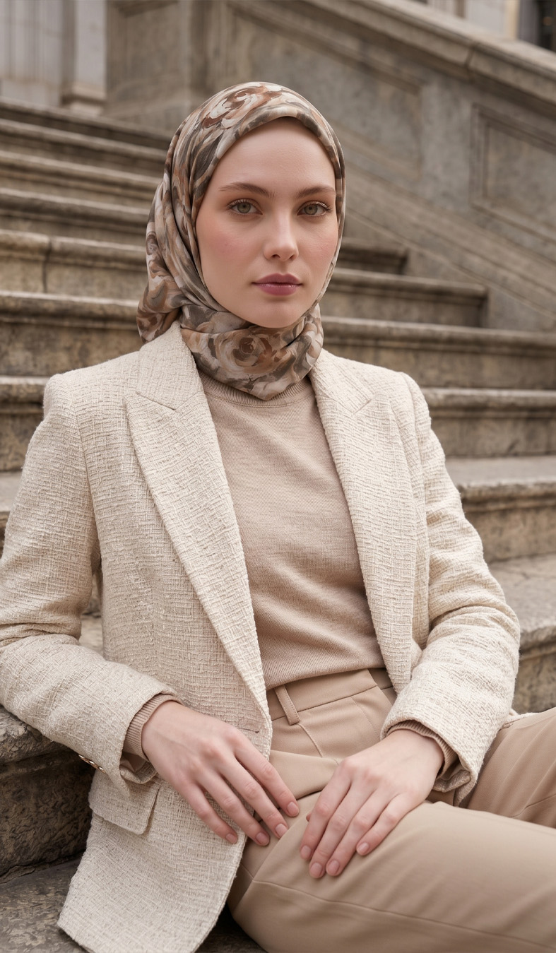 Desenli Eşarp