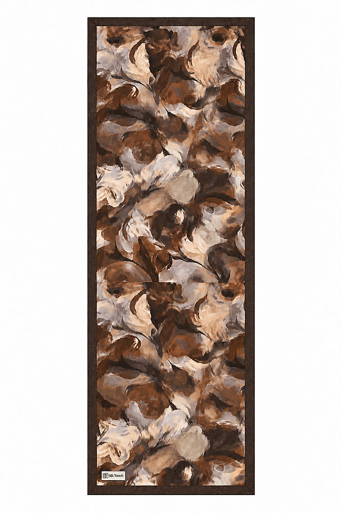 Acı Kahve Canvas Desen Kraş Şal - 3