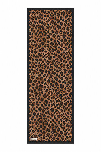 Acı Kahve Leopar Desen Kraş Şal (1)