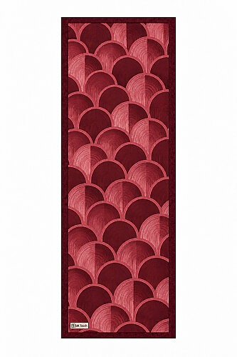 Bordo Bohem Desen Kraş Şal - 3