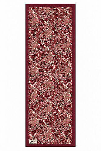 Bordo Efsun Desen Kraş Şal (1)
