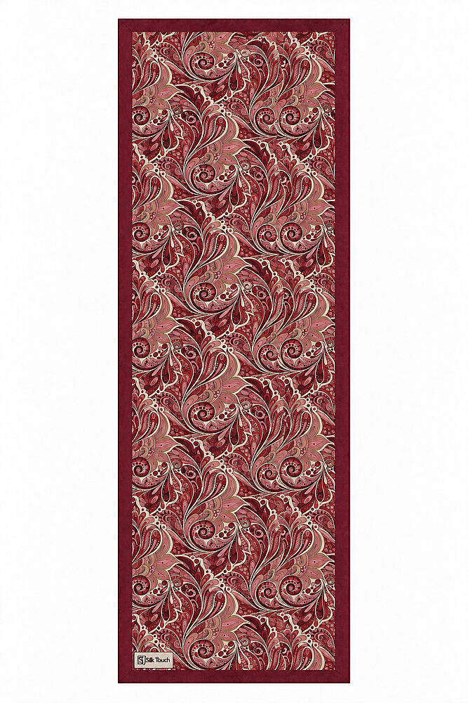Bordo Efsun Desen Kraş Şal - 2