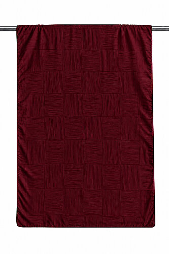 Bordo Mosaic Desen Ayrobin Jakar Şal (1)