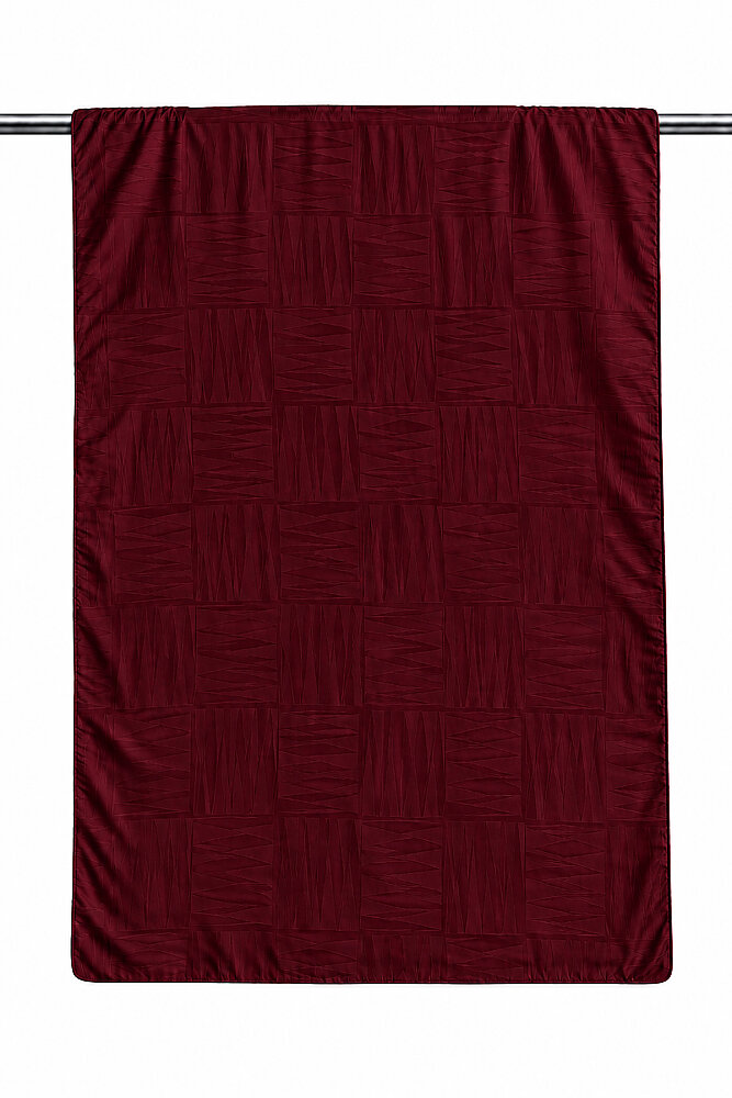 Bordo Mosaic Desen Ayrobin Jakar Şal - 2