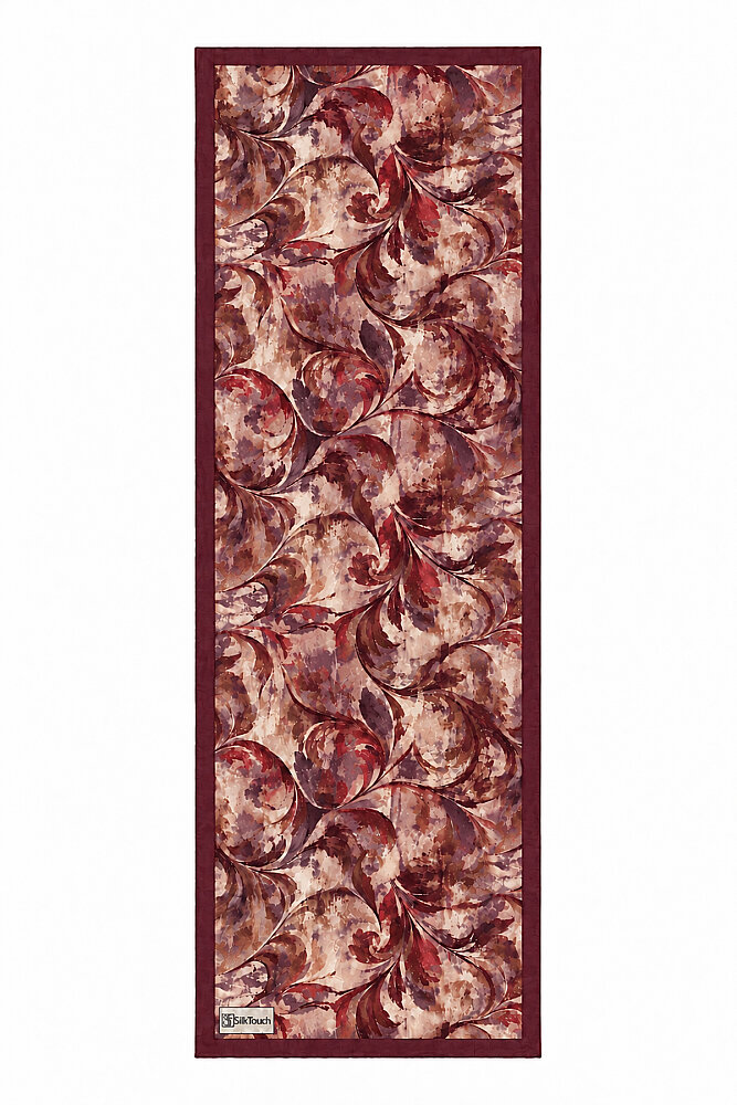 Bordo Velora Desen Kraş Şal - 3