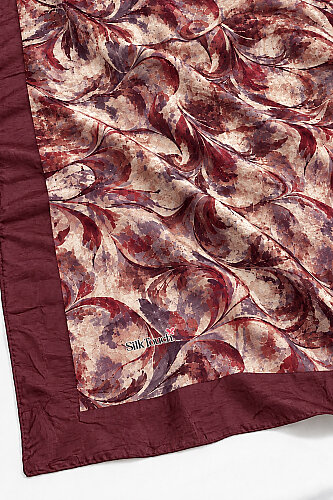 Bordo Velora Desen Kraş Şal - 4