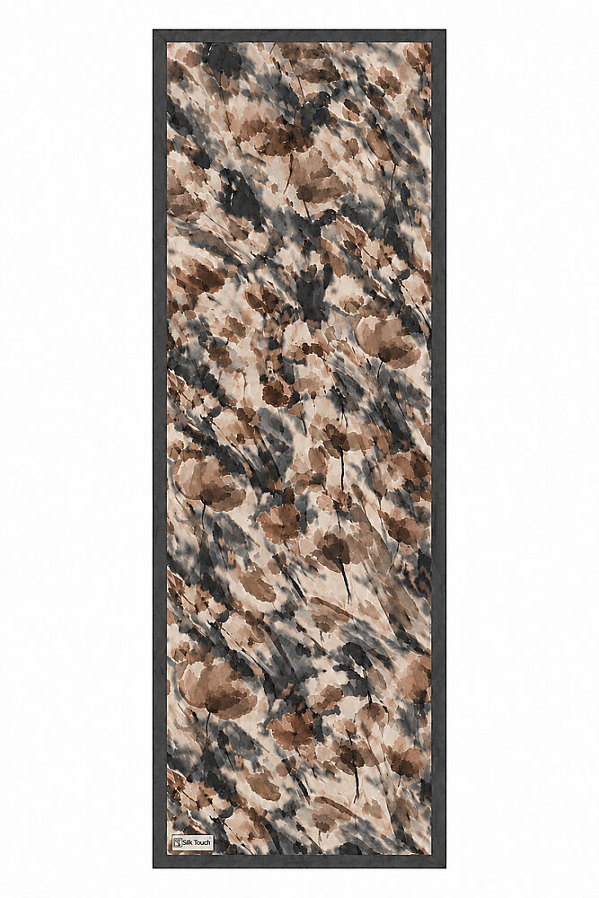 Füme Gelincik Desen Kraş Şal - 2
