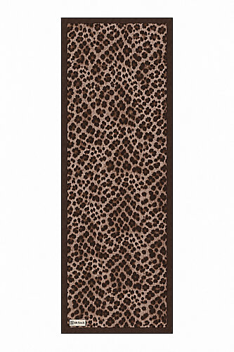 Kahve Leopar Desen Kraş Şal - 3