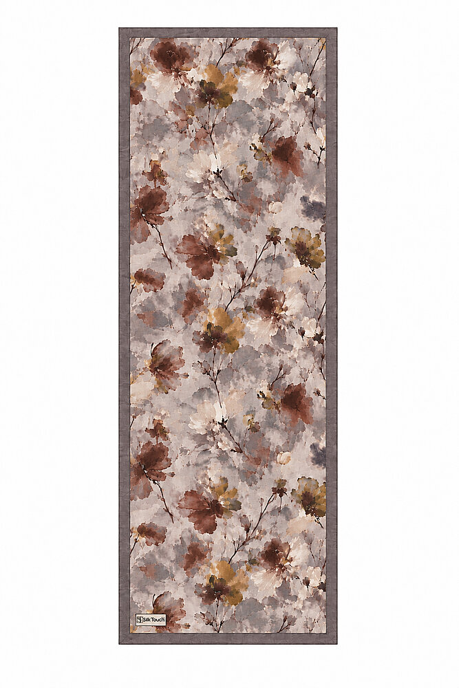 Koyu Vizon Mürekkep Desen Kraş Şal - 2