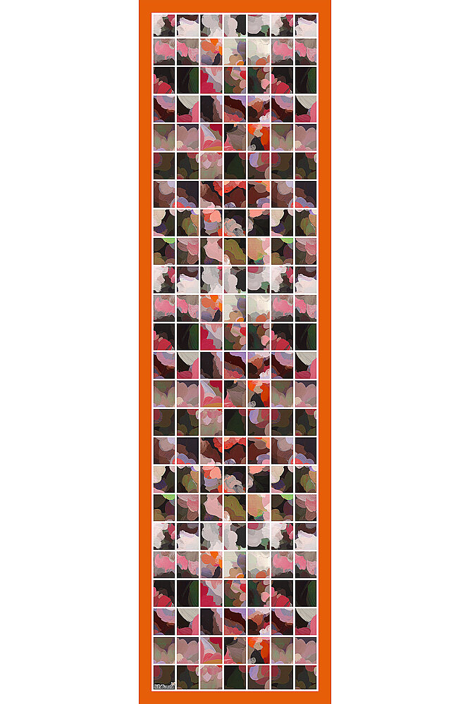 Oranj Art Bloom Desenli İpeksi Rayon Fular - 2