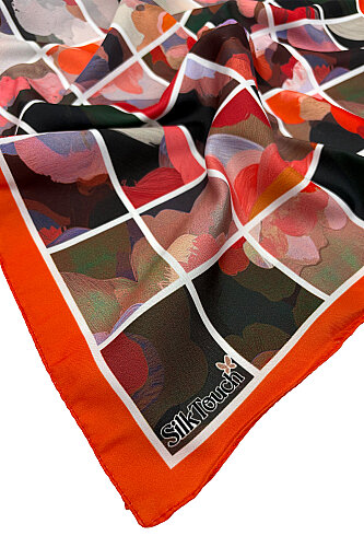 Oranj Art Bloom Desenli İpeksi Rayon Fular - 3