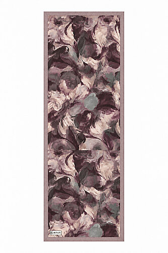 Pudra Canvas Desen Kraş Şal (1)