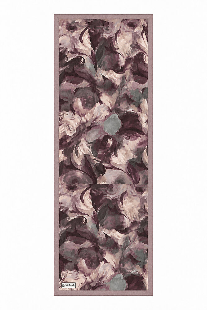 Pudra Canvas Desen Kraş Şal - 2