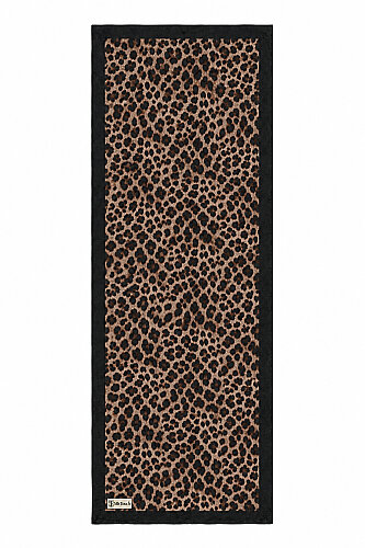 Siyah Kahve Leopar Desen Kraş Şal (1)