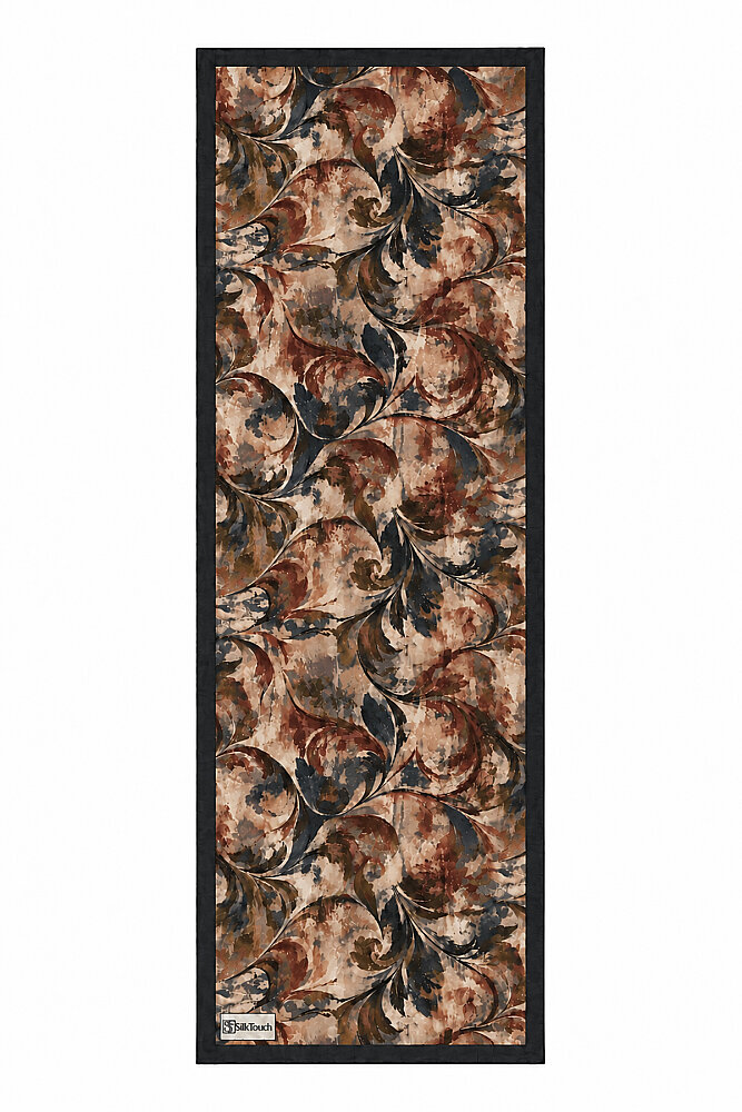 Siyah Kahve Velora Desen Kraş Şal - 3