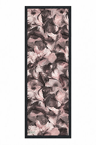 Siyah Kızıl Canvas Desen Kraş Şal (1)