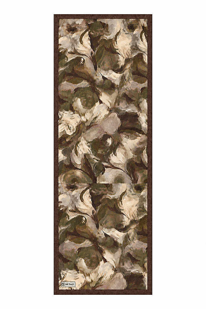 Soğuk Kahve Canvas Desen Kraş Şal - 2