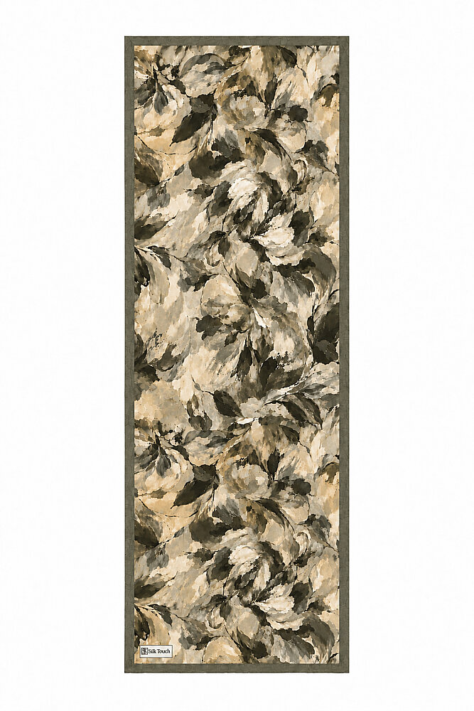 Yeşil Ekim Desen Kraş Şal - 2